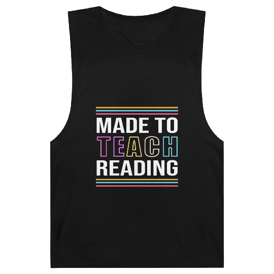 Back To School Reading Teacher Barnard Tanks