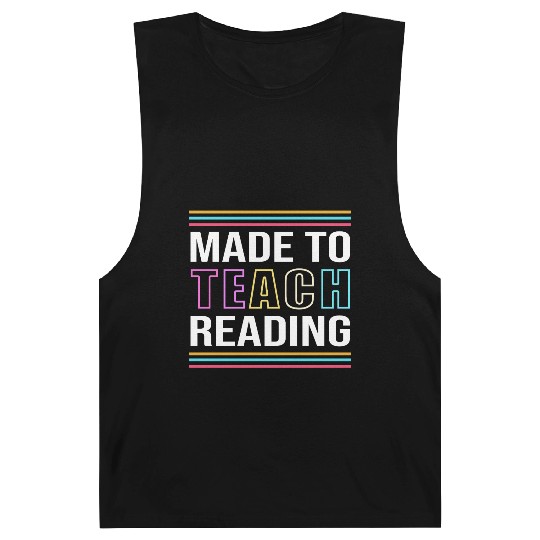 Back To School Reading Teacher Barnard Tanks