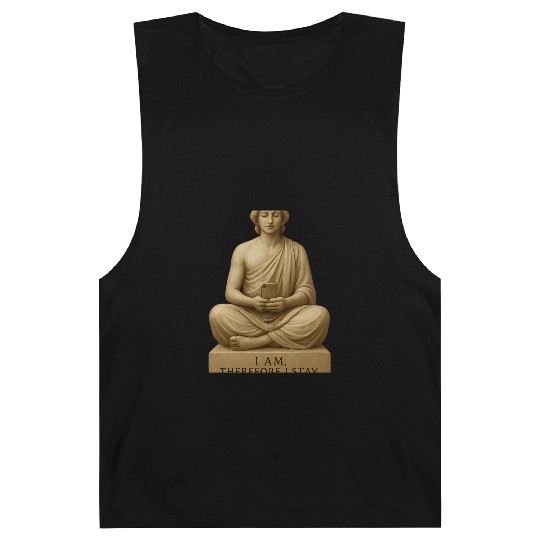 Contemplative Buddha with Smartphone Barnard Tanks