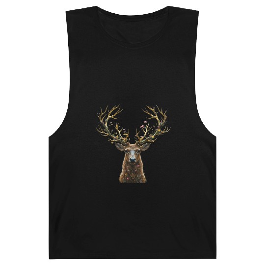 Enchanted Forest Deer Illustration Barnard Tanks