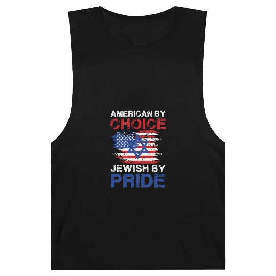 American By Choice Jewish By Pride Patriotic Barnard Tanks
