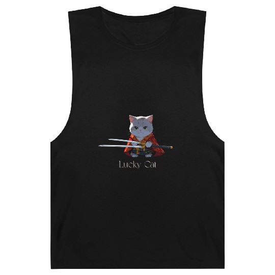 Mythic Warrior Cat with Swords Barnard Tanks
