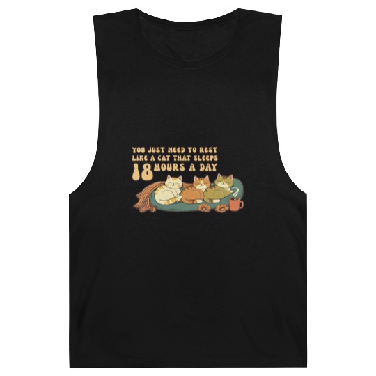 Relaxing Cat Nap Quote Design Barnard Tanks