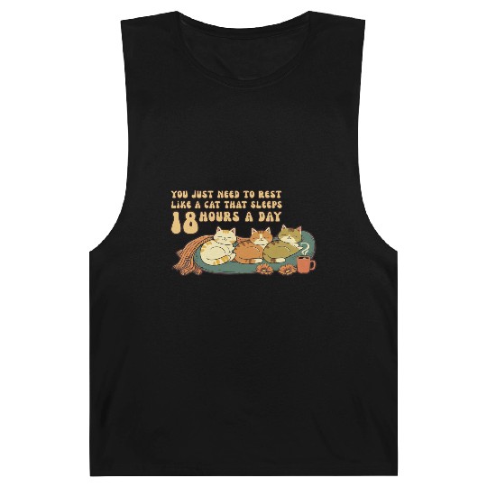 Relaxing Cat Nap Quote Design Barnard Tanks