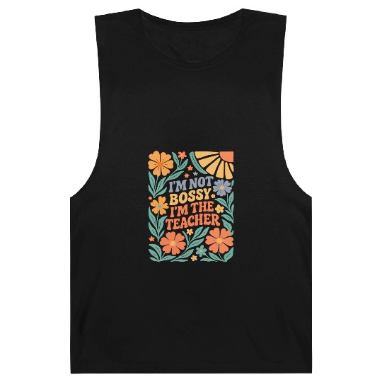 Floral Teacher Affirmation Barnard Tanks