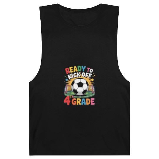 Fun Back To School Ready To Kick Off 4th Grade Kid Barnard Tanks