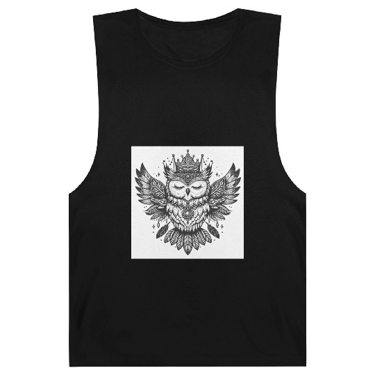 Majestic Crowned Owl Fantasy Design Barnard Tanks
