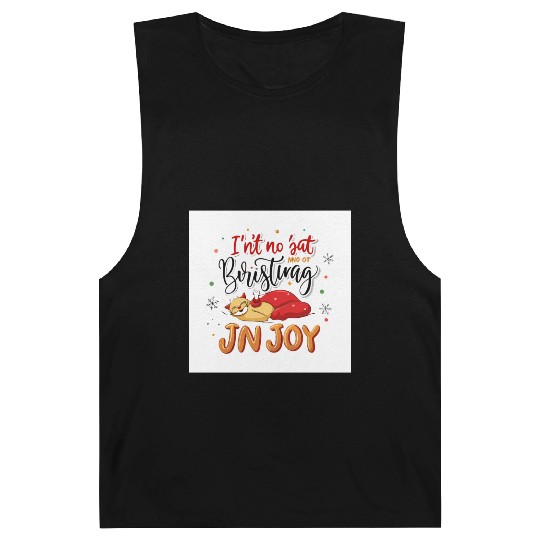Festive Cat Joy Christmas Design Barnard Tanks