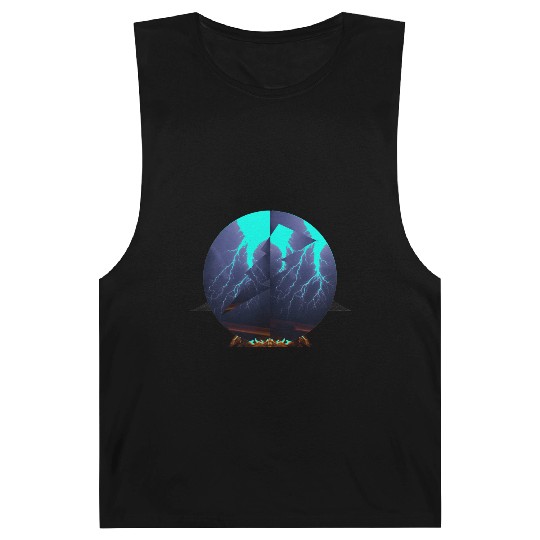 Royal Blue Lightning Barnard Tanks