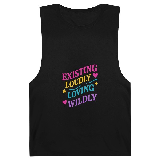 Queer Pride Queer Joy LGBTQ+ Affirmation Trans Barnard Tanks