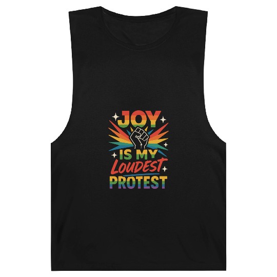 Queer Pride Queer Joy LGBTQ+ Affirmation Trans Barnard Tanks