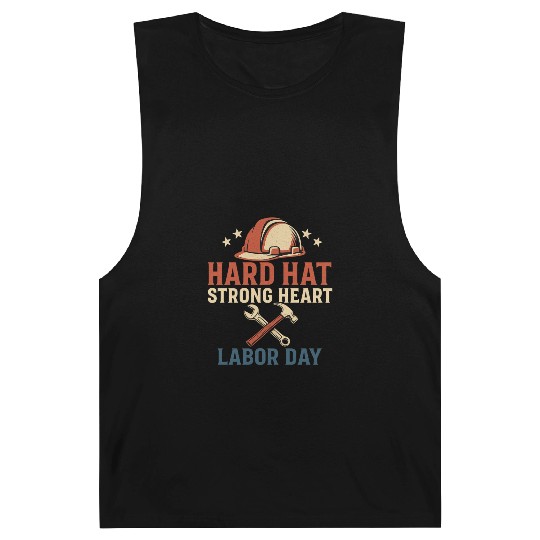 Hard Hat, Strong Heart – Labor day Barnard Tanks