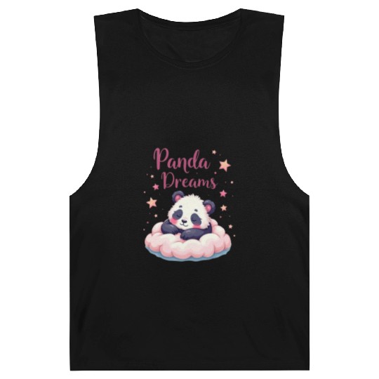 Whimsical Panda Dream Cloud Design Barnard Tanks