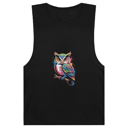 Colorful Owl With Colorful Details Barnard Tanks