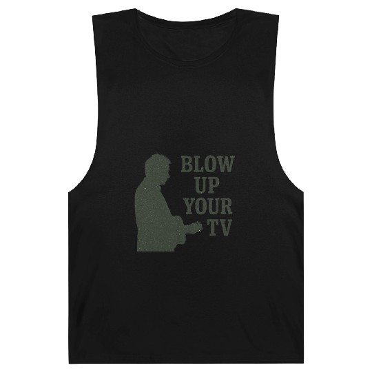 Blow Up Your TV! Dark Green Barnard Tanks