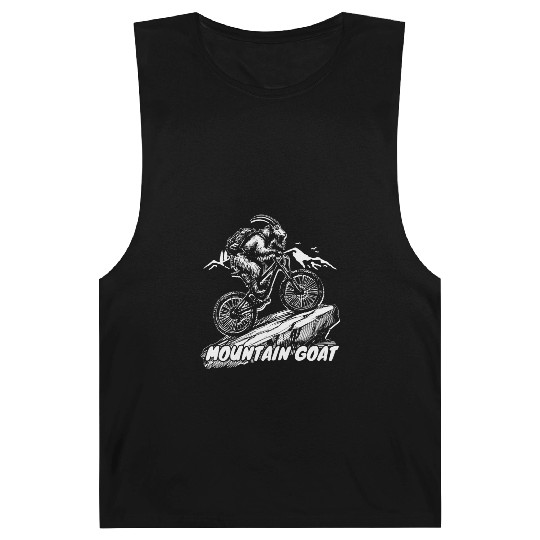 Mountain Goat on Bike Barnard Tanks