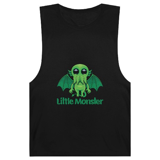 Little Monster Cthulhu Cute Creepy Mythical Buddy Barnard Tanks