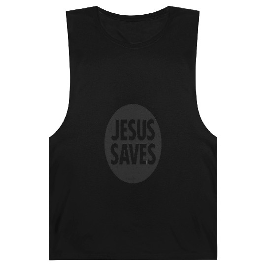 Jesus Saves Inspirational Icon Barnard Tanks