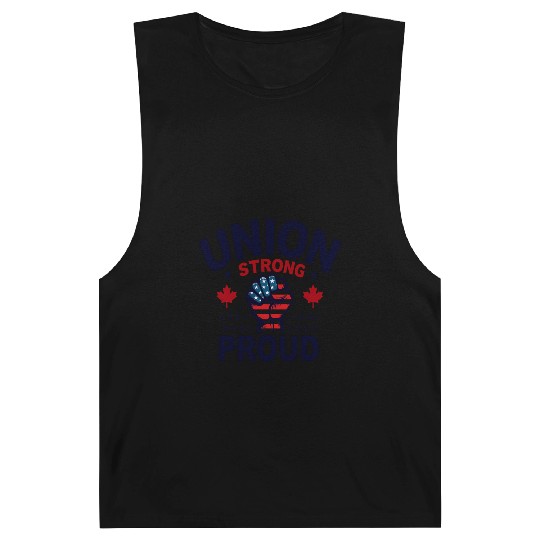 Proud Worker Union Strong Design Barnard Tanks