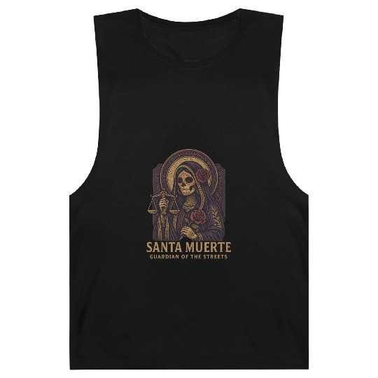 Santa Muerte – Mexican Folk Art Streetwear Barnard Tanks