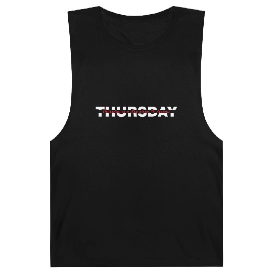 Thursday Typography - White Version Barnard Tanks