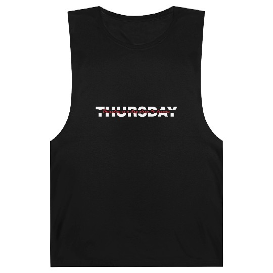 Thursday Typography - White Version Barnard Tanks