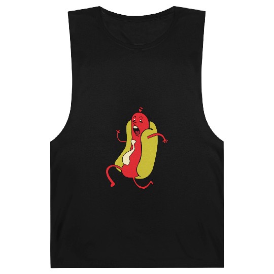Hot Dog Animated and Playful Character Barnard Tanks