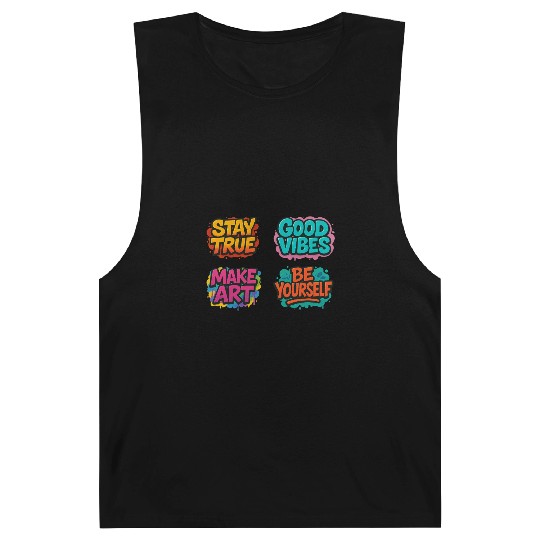 Vibrant Motivational Affirmation Designs Barnard Tanks