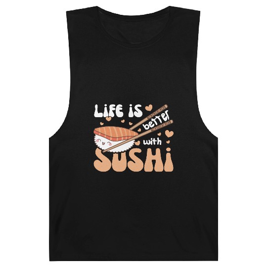 Life Is Better With Sushi Kawaii Nigiri Sushi Barnard Tanks