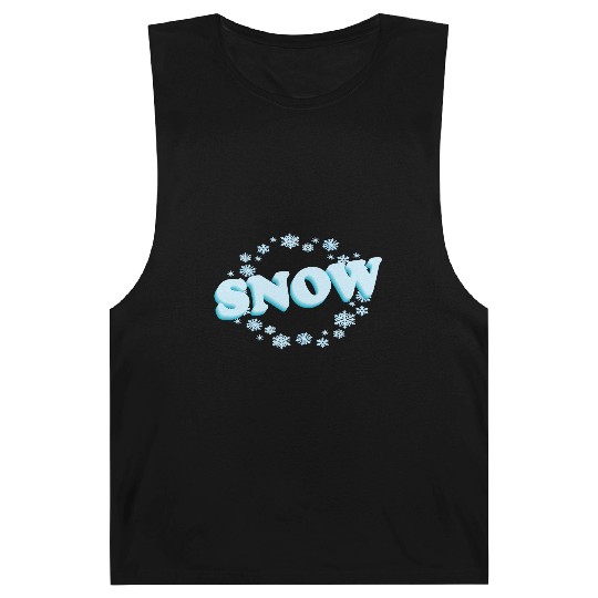 Winter Snowflakes Typography Design Barnard Tanks