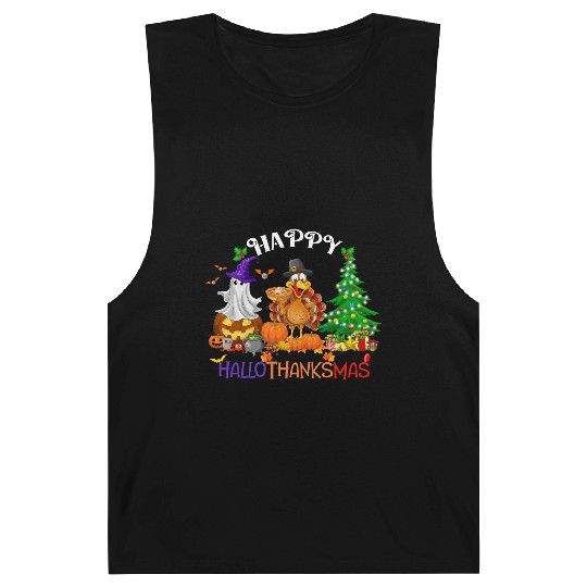 Retro Happy HalloThanksMas  Barnard Tanks