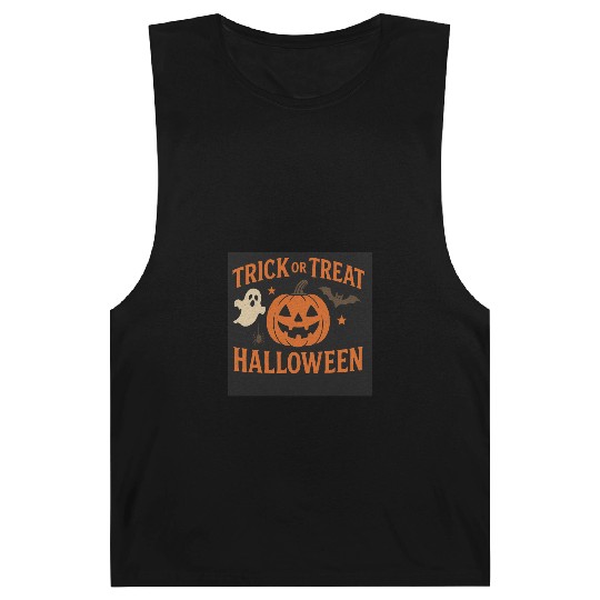 Halloween Trick or Treat Pumpkin Design Barnard Tanks