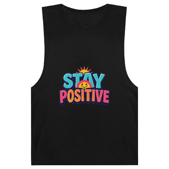 Vibrant Stay Positive Sun Design Barnard Tanks