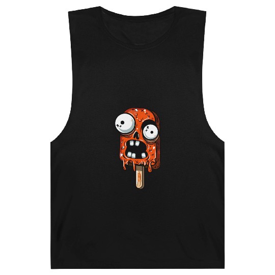 ice cream zombie 02 Orange grunge sour scream Pop Barnard Tanks