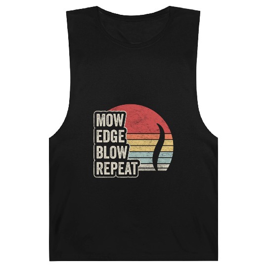 Mow Edge Blown Repeat Lawn Mowing Lawn Mower Retro Barnard Tanks