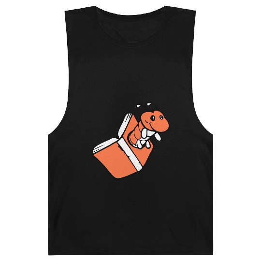 Bookworm Caterpillar Nerd Book Hole Geek Worm Read Barnard Tanks