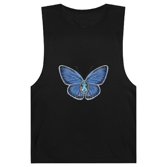 March Eastern Tailed Blue Butterfly Gemstone Art Barnard Tanks