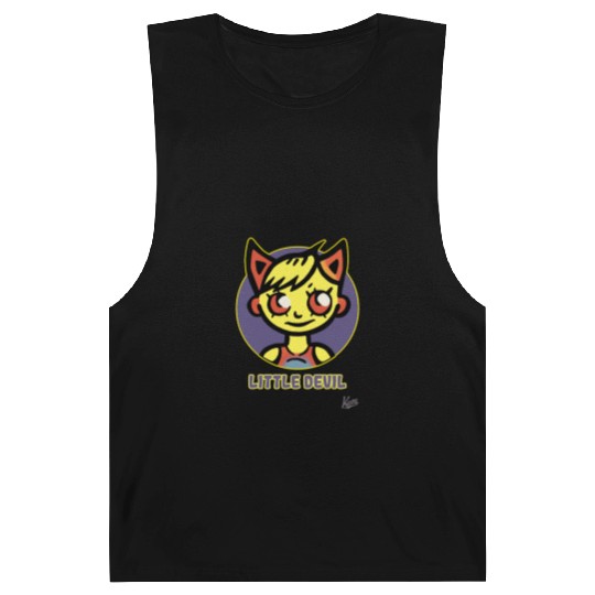 Cute Little Devil Cartoon Illustration Barnard Tanks