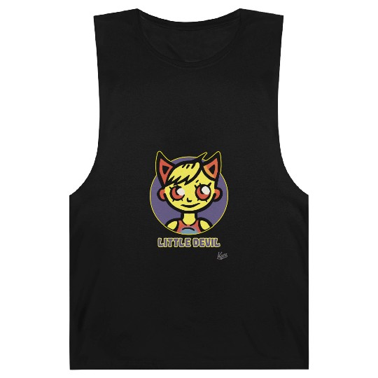Cute Little Devil Cartoon Illustration Barnard Tanks