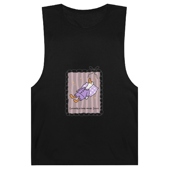 Silly Goose in Honk-Mode Pajama Design Barnard Tanks