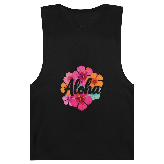 Aloha Hibiscus Hawaiian Dream Design Hawaii Vaca  Barnard Tanks