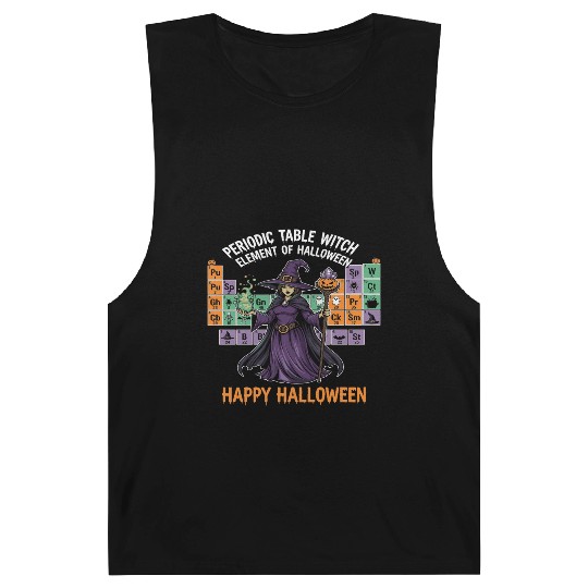 Witch and Periodic Table Halloween Design Barnard Tanks