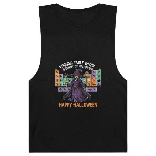 Witch and Periodic Table Halloween Design Barnard Tanks