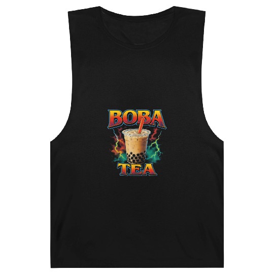 Boba Tea Favorite Food Funny Weird 90s Boba Tea Barnard Tanks