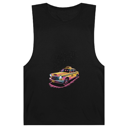 Vibrant Taxi Dreams Illustration Barnard Tanks