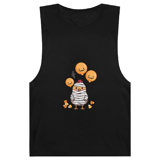 Festive Chick in Mummy Costume Barnard Tanks
