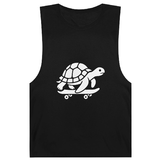 Minimalist turtle skateboard skateboarder Barnard Tanks