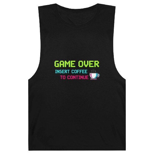 Pixelated Video Game Over Coffee Illustration Barnard Tanks