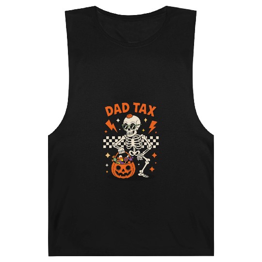 Dad Tax Skeleton Halloween Candy Barnard Tanks