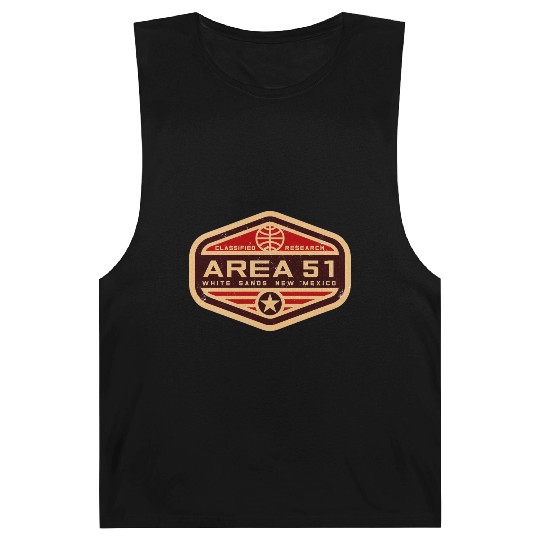 Area 51 Insignia with Retro Style Barnard Tanks